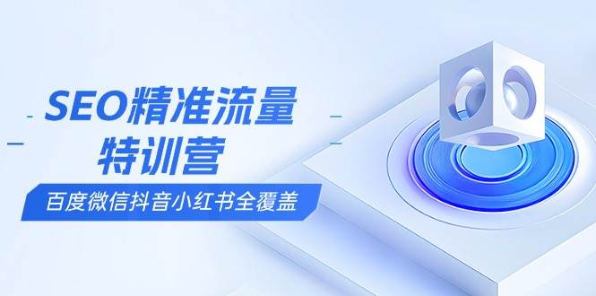 （13851期）SEO精准流量特训营，百度微信抖音小红书全覆盖，带你搞懂搜索优化核心技巧-领学通