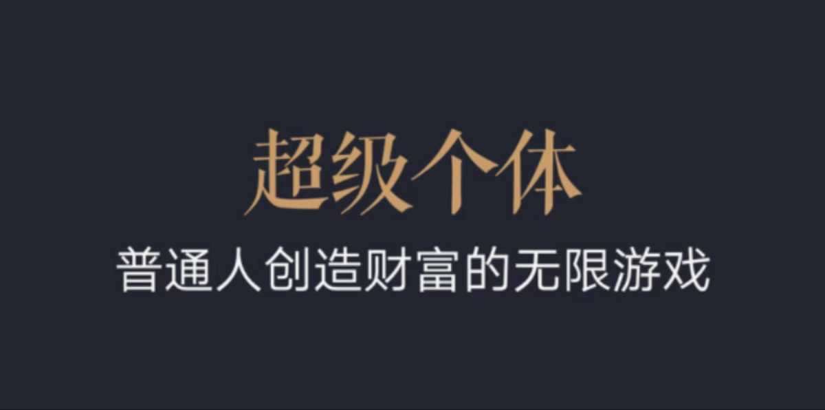 超级个体：2024-2025翻盘指南，普通人创造财富的无限游戏-领学通