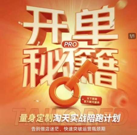 淘宝开单秘籍PRO，量身定制淘天实战陪跑计划，告别做店迷茫、快速突破运营瓶颈期-领学通