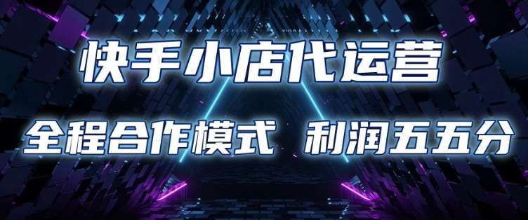 快手小店代运营 限时托管计划 合作模式 利润五五分成【揭秘】-领学通