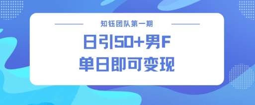 男粉引流新方法不违规，当日即可变现-领学通