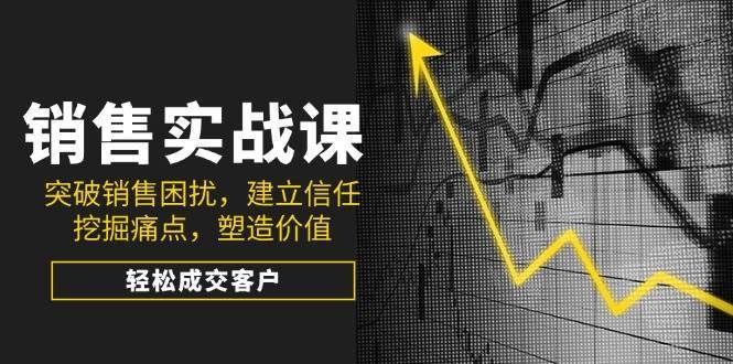 销售实战课，突破销售困扰，建立信任，挖掘痛点，塑造价值，轻松成交客户-领学通