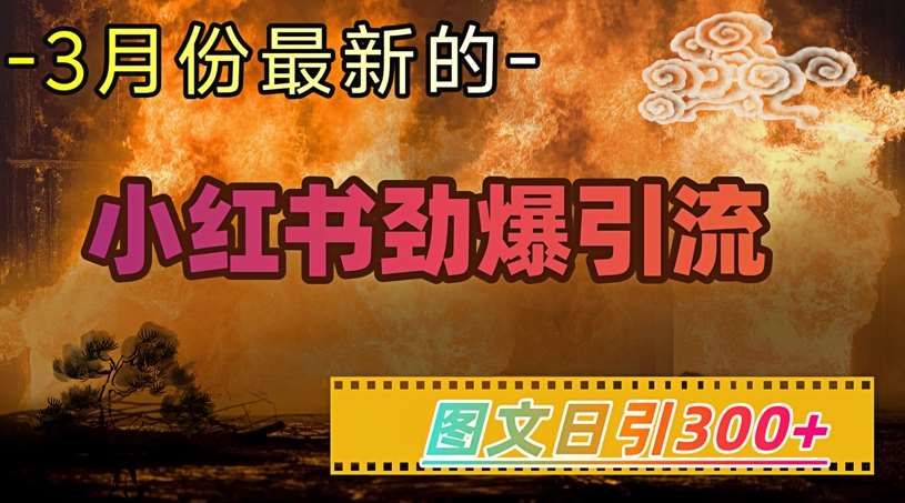 小红书超劲爆引流手段，图文日引300+轻松变现1W-领学通