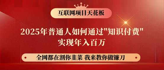 镰刀训练营超级IP合伙人，25年普通人如何通过“知识付费”年入百万！-领学通