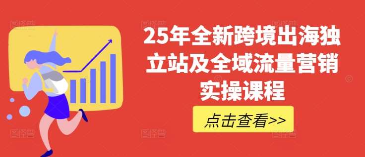 25年全新跨境出海独立站及全域流量营销实操课程，跨境电商独立站TIKTOK全域营销普货特货玩法大全-领学通