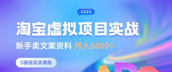 淘宝虚拟项目垂直玩法，新手卖文案资料，月入5k+-领学通