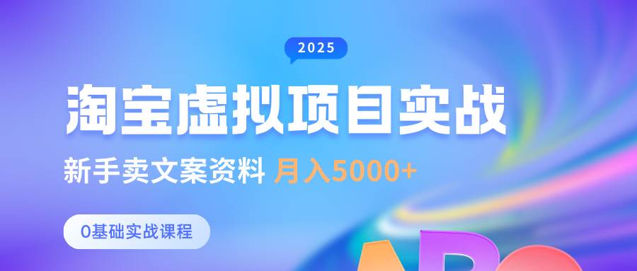 0基础淘宝虚拟项目垂直玩法，新手卖文案资料，月入5000+-领学通