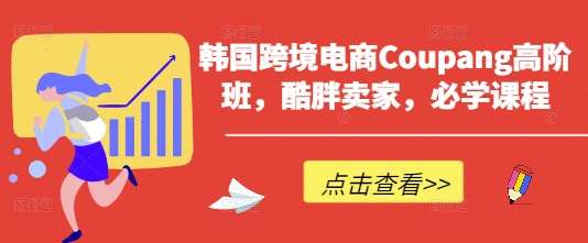 韩国跨境电商Coupang高阶班，酷胖卖家，必学课程-领学通