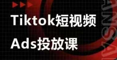 Ads视频投放课，tiktok短视频广告投放课-领学通