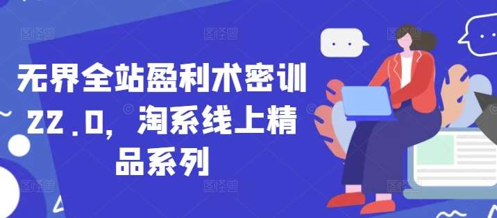 无界全站盈利术密训22.0，淘系线上精品系列-领学通