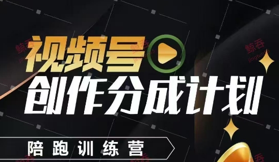 视频号创作分成计划陪跑训练营，手把手教会你如何制作视频，细水长流型项目-领学通