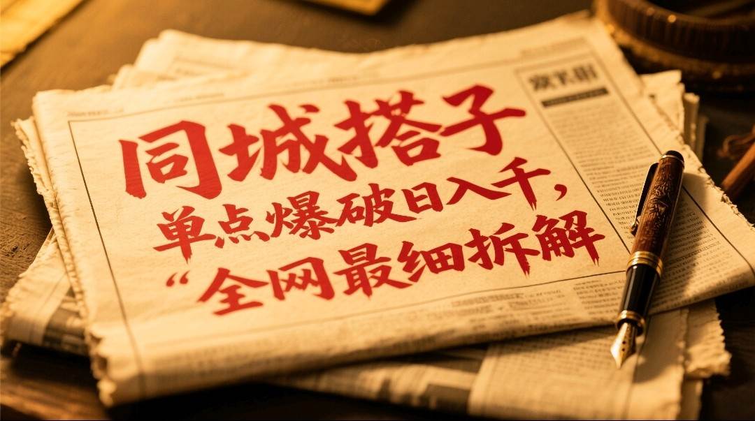同城搭子群19.9单点爆破日入千，搭子组局月入万，全网最细拆解-领学通