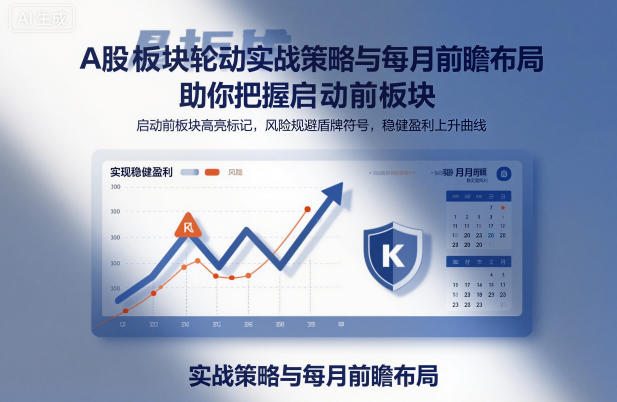 A股板块轮动实战策略与每月前瞻布局,助你把握启动前板块,规避风险,实现稳健盈利-领学通