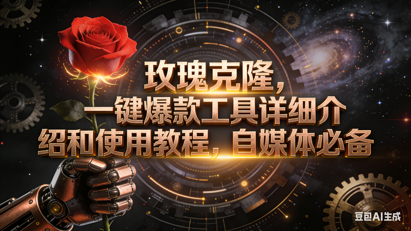 (16792期)玫瑰克隆工具,自媒体必备,一键爆款工具详细介绍和使用教程-领学通