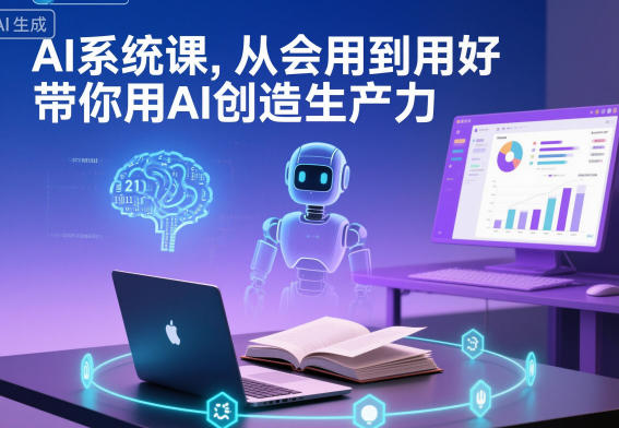 AI系统课,从会用到用好,带你用AI创造生产力-领学通