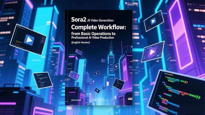 (16758期)Sora2 AI视频生成的系统教程(英文版):从基础操作到专业级AI视频制作的完整工作流-领学通