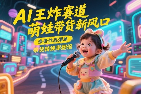 AI王炸赛道,萌娃带货新风口,条条作品爆单,带货转换率翻倍,核心逻辑拆解-领学通