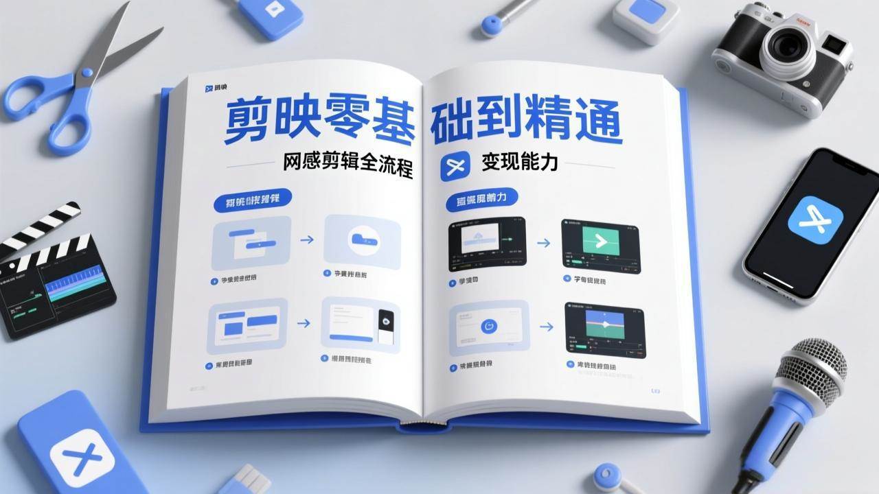 （17473期）剪映零基础也能快速上手，从入门到精通掌握网感剪辑全流程，掌握能直接变现的剪辑能力-领学通