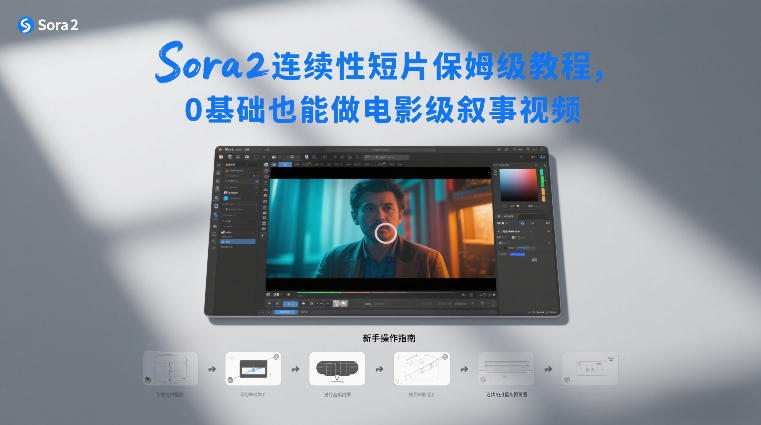 Sora2连续性短片保姆级教程,0基础也能做电影级叙事视频-领学通