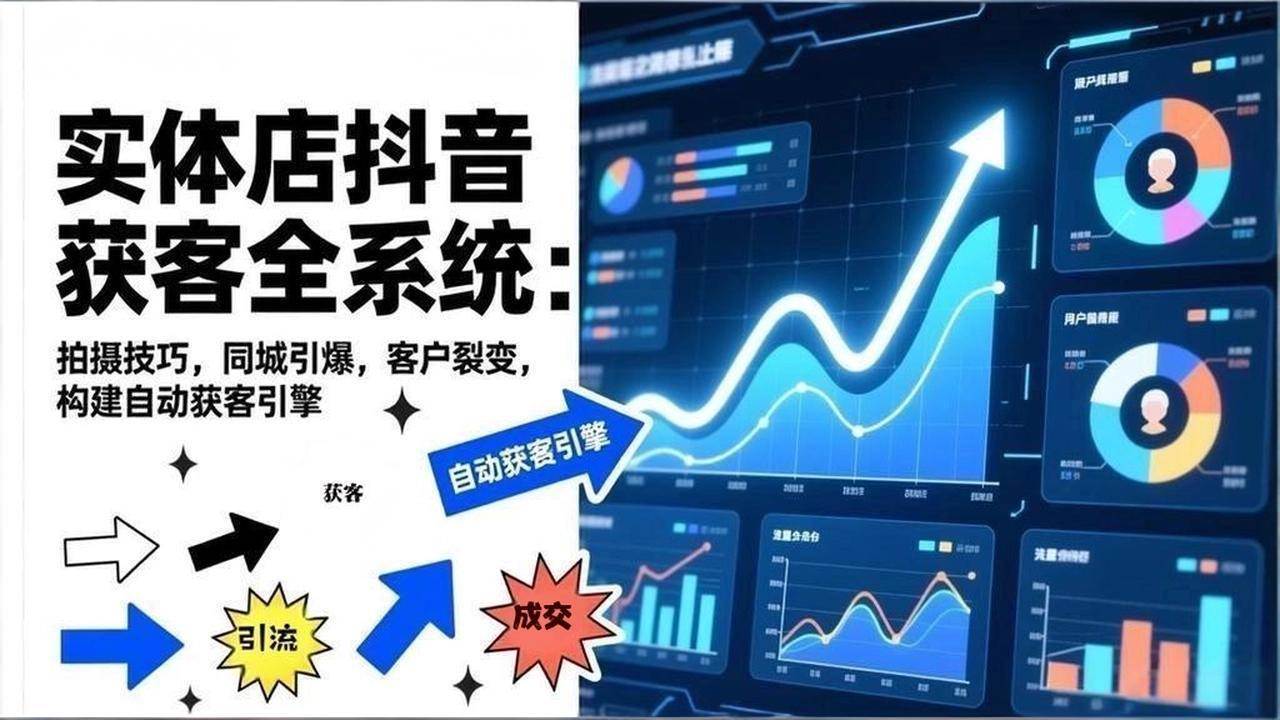 (17090期)2026实体店抖音获客全系统:拍摄技巧,同城引爆,客户裂变,构建自动获客引擎-领学通