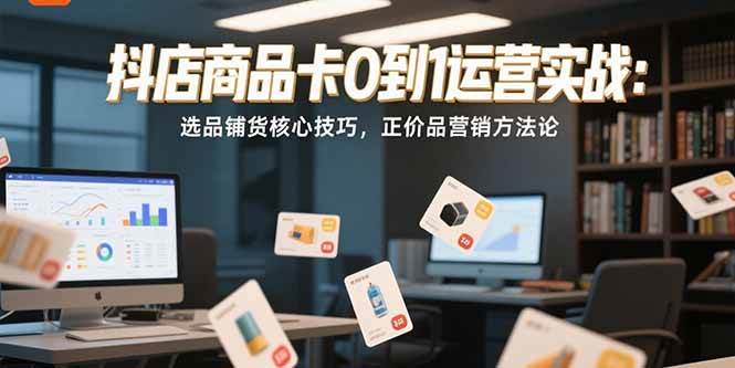 （15329期）抖店商品卡0到1运营实战：选品铺货核心技巧，正价品营销方法论-领学通