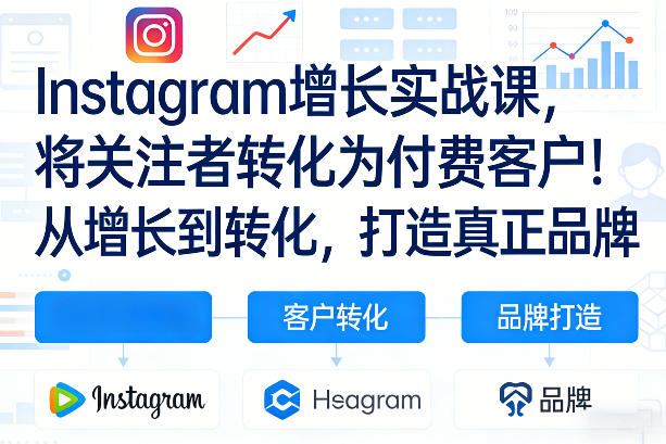 Instagram增长实战课,将关注者转化为付费客户!从增长到转化,打造真正品牌(双语字幕)-领学通