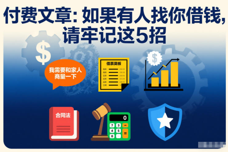 付费文章:如果有人找你借钱,请牢记这5招-领学通