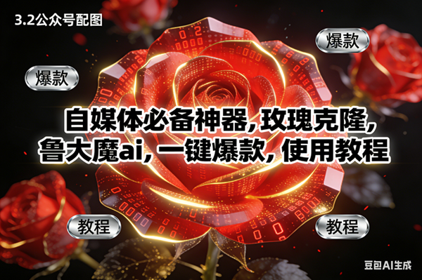 (16919期)玫瑰克隆神器,ai鲁大魔,自媒体必备软件,一键爆款工具,详细教程-领学通