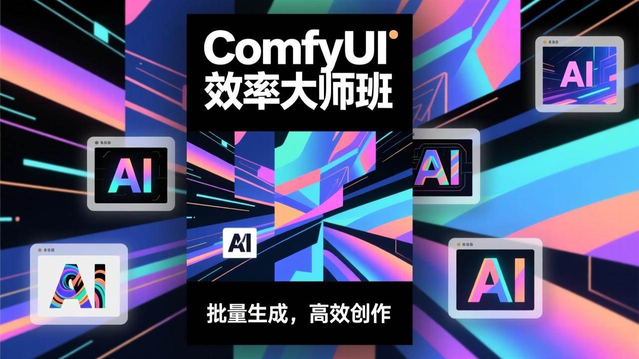 (17107期)ComfyUI效率大师班:工作流搭建,批量生成,将个人AI出图效率提升5-10倍,月接单收入1-3万-领学通