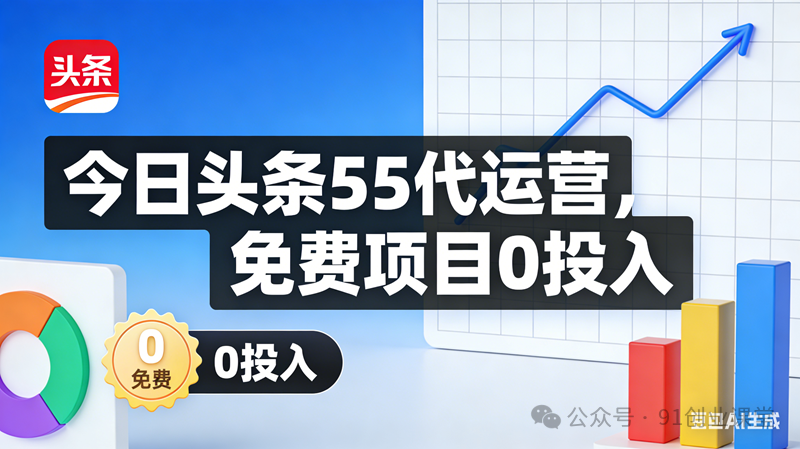 今日头条55代运营【社群免费项目】免.费.项.目,0投入，全新躺.zhuan模式-领学通