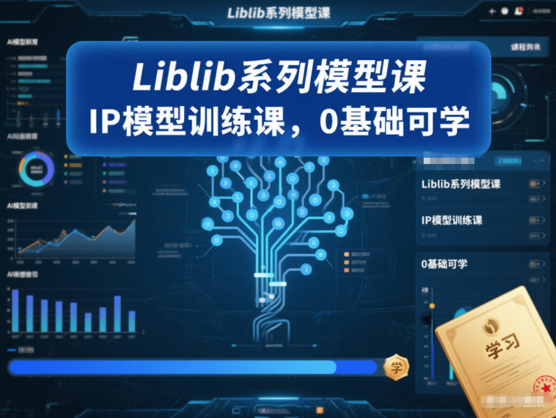 Liblib系列模型课，IP模型训练课，0基础可学-领学通