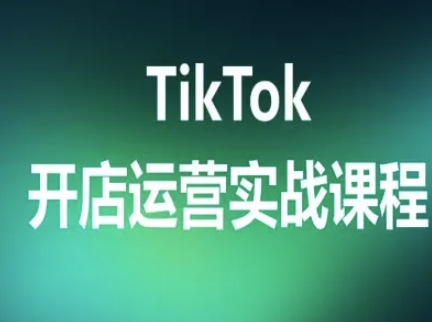 TikTok开店运营实战课程，TK跨境电商实操全流程-领学通