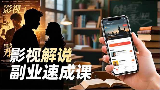 (16740期)Tk影视解说副业速成课,软件安装、全流程实操、爆款预设,新手两周变现-领学通