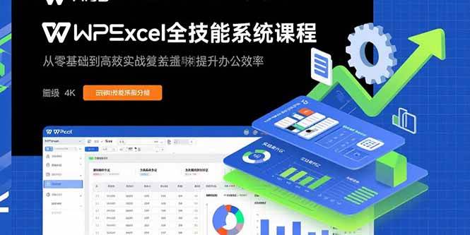 （15873期）WPS Excel全技能系统课程：从零基础到高阶实战全覆盖，全面提升办公效率-领学通