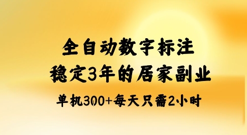 全自动数字标注,稳定3年的蓝海项目,居家也能矩阵开干的副业,单机日入3张+【揭秘】-领学通