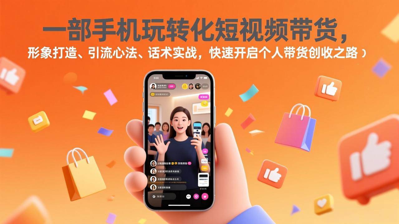 （17356期）一部手机玩转化短视频带货，形象打造、引流心法、话术实战，快速开启个人带货创收之路-领学通