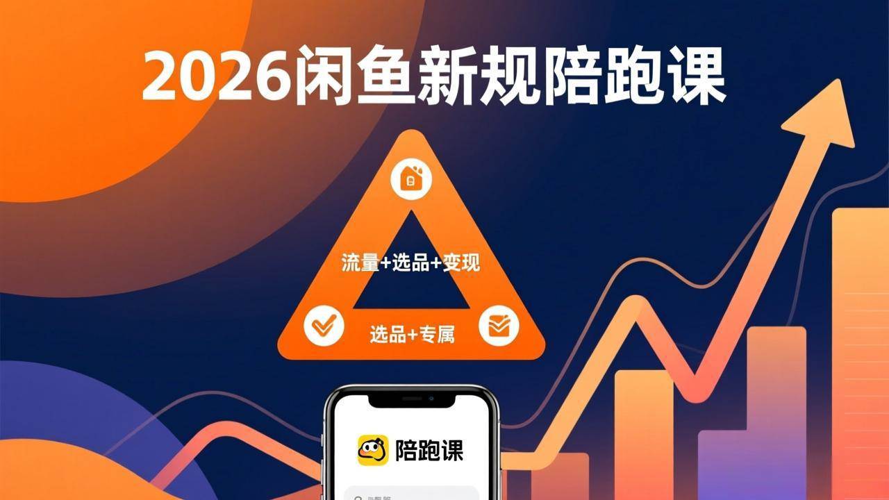 (17483期)2026闲鱼高阶陪跑课全新上线,带你吃透新规玩转选品流量,从零搭建稳定变现盈利体系-领学通