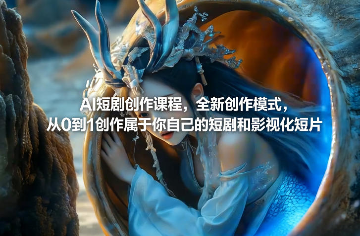 AI短剧创作课程，全新创作模式，从0到1创作属于你自己的短剧和影视化短片-领学通