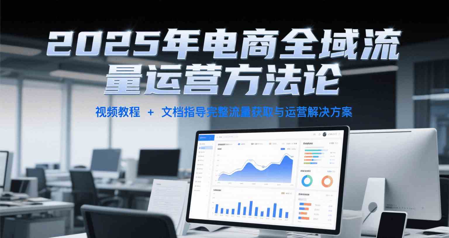 2025年电商全域流量运营方法论，视频教程+文档指导完整流量获取与运营解决方案-领学通