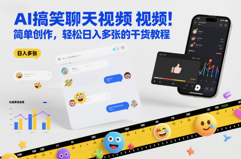 AI搞笑聊天视频,简单创作,轻松日入多张的干货教程-领学通