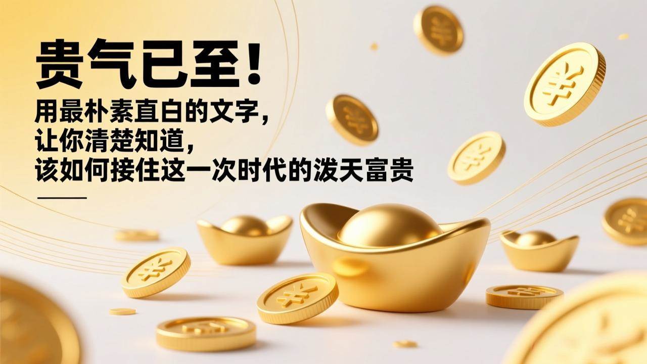 （17049期）付费文章：贵气已至！用最朴素直白的文字，让你清楚知道，该如何接住这一次时代的泼天富贵-领学通