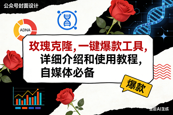 （17557期）玫瑰克隆工具，ai鲁大魔，自媒体必备神器，一键爆款神器，详细教程。-领学通