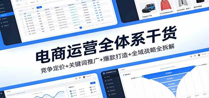 电商运营全体系干货,竞争定价+关键词推广+爆款打造+全域战略全拆解-领学通
