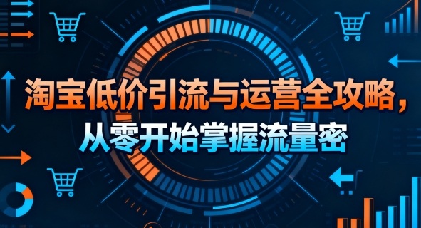 淘宝低价引流与运营全攻略，从零开始掌握流量密码-领学通