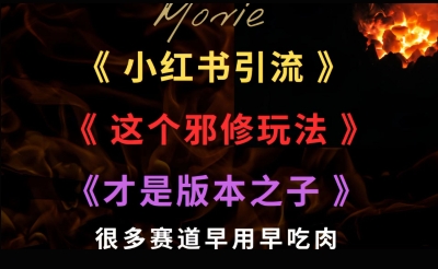 最近小红书引流这个邪修玩法才是版本之子，很多赛道早用早吃肉-领学通