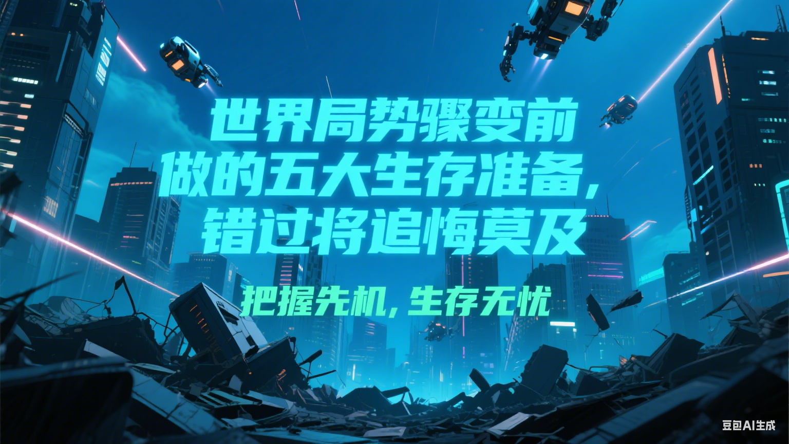 付费文章《世界局势骤变前必做的五大生存准备，错过将追悔莫及》-领学通