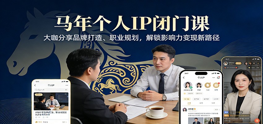 马年个人IP闭门课，大咖分享品牌打造、职业规划，解锁影响力变现新路径-领学通