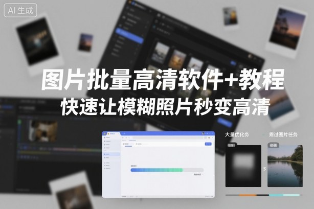 图片批量高清软件+教程,快速让模糊照片秒变高清-领学通