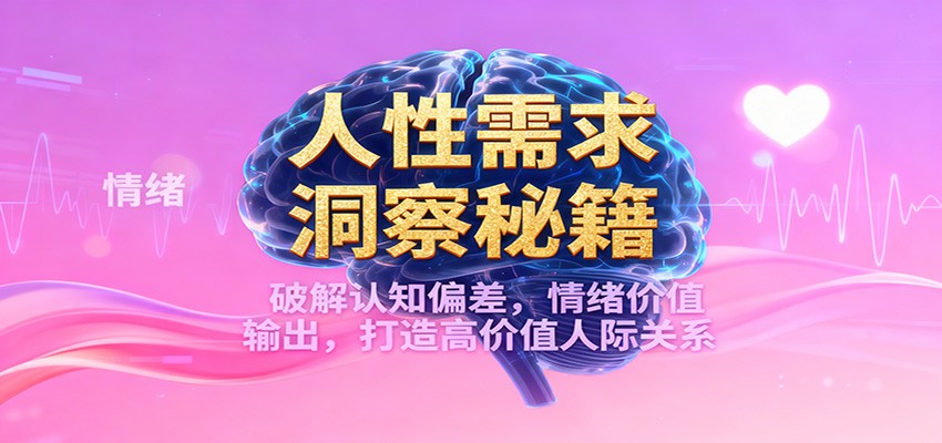 人性需求洞察秘籍,破解认知偏差,情绪价值输出,打造高价值人际关系-领学通