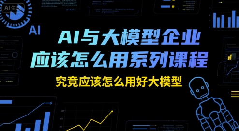 AI与大模型企业应该怎么用系列课程，究竟应该怎么用好大模型-领学通